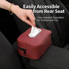 Fashionable Minimalist Leather Tissue Box - Perfect For Car, Home And Commercial Use, Featuring An Elegant Design Suitable For Living Room, Hotel And Restaurant. Durable And Practical Napkin Storage Bag To Enhance Your Space Decor - Multicolor - View 8