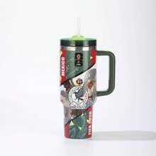 FIFA FIFA 2026 World Cup USA/Canada/Mexico National Team Logo Handle Insulated Tumbler, 304 Stainless Steel Large Capacity 40oz Car Cup Holder Straw Ice Tumbler, Fan Sports Cold Retention Water Bottle Commemorative Travel Cup - Multicolor - View 10