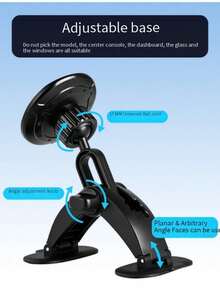 New Soft Silicone Triangular Adhesive Car Phone Holder, Strong Back Adhesive Firmly Attached To Dashboard, Telescopic Structure Compatible With Different Phone Models, Universal Multi-Angle Adjustable, Anti-Shake And Anti-Drop, Compact Minimalist Design Without Blocking View, Gravity Auto-Lock, Universal For All Car Models, Stable And Practical For Driving Navigation - Black - View 6