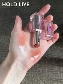 HOLD LIVE Crystal Clear Watery Glossy Solid Lip Jelly H01 Nude Apricot Water Color - Lipstik Aprikot Dingin H01 - View 2