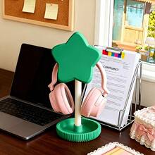 1pc Fashionable Headphone Stand - Focused Design. Minimalist Modern Appearance With Sturdy Base. Dopamine Color Scheme. Perfect As Birthday, Valentine's Day Or Mother's Day Gift For Gamers And Music Lovers Room Decor Office Desk Accessory Shelf Storage College Home Decor Octopus Companion Car Accessory Office Desk Accessory Bathroom Accessory Decorative Style Wall Decor Office Decor - View 8