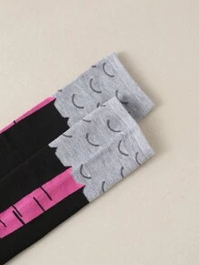 1/10/20/30 Pairs Women's Spring/Autumn Comfortable Fun Chicken Claw Design Knee-High Socks - Multicolor - View 3