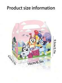 12Pcs/Set Bluey Gift Box Candy Box Cute Box Party Supplies Box Gift Packaging Box Gift Boxes Gift Boxes For Gift Boxes Packaging Holiday Gifts Party Favors Decorative Box Festival Party Supplies Gift Party Decorations - View 5