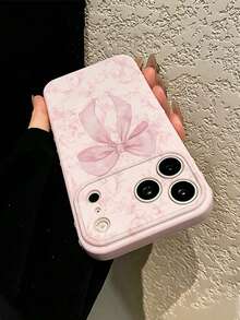 1件新款高端Ins風淡粉色花朵蝴蝶結圖案側面3D愛心手機殼，適用於Apple 18Pro/18ProMax/17/17Pro/17ProMax/16/16Pro/16ProMax/16Plus/15/15Plus/15Pro/15ProMax/14/14Plus/14Pro/14ProMax/13/13Pro/13ProMax/12/12Pro/12ProMax/11/11ProMax/XR/XSMAX/7G/8plus/Galaxy S26/S26 Ultra/S26 Plus/S25/S25 FE/S24/S23/S22/A05/A10S/A12/A13/A16/A15/A35/A36/A20/A50/A55/A56，防摔防撞保護殼 - 彩色 - 查看 4