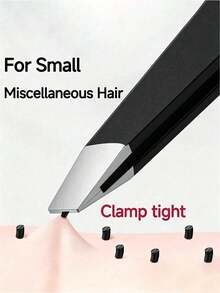 1/2 piezas Pinzas de cejas de alta precisión, pinzas de acero inoxidable para recortar cejas, adecuadas para vello fino y barba, herramienta de recorte de cabeza plana ultra delgada, adecuada para uso doméstico y de salón - Multicolor - Ver 2