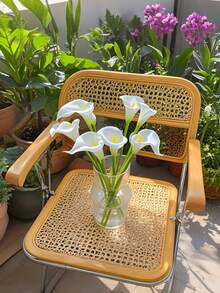 20pcs White Artificial Flowers, Silk Calla Lilies, 34cm Length, Suitable For Mother's Day, Easter, Home, Kitchen, Wedding Decoration - Ideal For Wedding Decor, Bridal Backdrop Props, Bouquets, Corsages, Wrist Flowers, Wedding Arches, Party Decoration, Gift Decoration, Restaurant Centerpieces - White - View 7