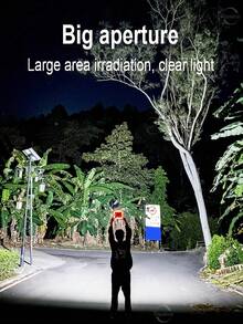 Ultra Bright LED Outdoor Camping Work Light With Solar Charging, Portable Magnetic Flashlight, Emergency Backup Power Light For Home, Suitable For Tent, Garage And Other Emergency Repair Lighting, Durable Waterproof Outdoor Gear - Orange Color - View 3