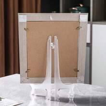 Soporte de Exhibición de Acrílico Transparente, Estante de Exhibición Universal para Platos, Vajilla, Marcos de Fotos, Monedas Conmemorativas, Soporte Decorativo de Escritorio, Plegable y Ahorrador de Espacio - Ver 6