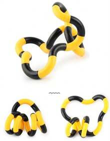 Unlockable Tangle Twist Deformable Fidget Rope, Portable Sensory Anti-Anxiety Stress Relief Desktop Novelty Gift - 1 - 查看 11