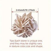 1/2/3/5pcs Natural Desert White Rose Raw Stone, Gypsum Type Natural Raw Stone, DIY Jewelry, Indoor Decor Stone, Aromatherapy Diffuser Stone Crystal, Premium Jewelry Decoration Sample, Bring Good Luck, Meditation Chakra Yoga Crystal, Best Holiday Gift - Natural Desert White Rose Gemstone - View 7