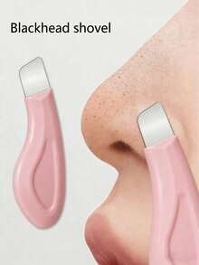 Manual Blackhead Removal Tool Set, Pore Cleaning Tool, Deep Pore Scraper, Blackhead Extractor, Acne Extractor, Whitehead Remover, Facial Cleansing Tool, Beauty Care Tool, Non-Electric Skincare Brush, Lightweight Comfortable Grip - A - View 3