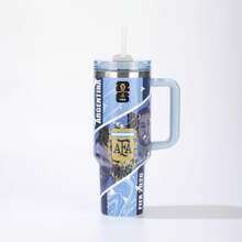 FIFA FIFA 2026 World Cup USA/Canada/Mexico National Team Logo Handle Insulated Tumbler, 304 Stainless Steel Large Capacity 40oz Car Cup Holder Straw Ice Tumbler, Fan Sports Cold Retention Water Bottle Commemorative Travel Cup - Multicolor - View 20