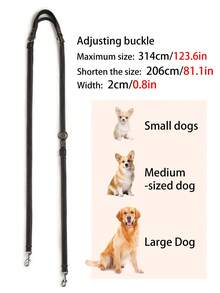 1PC Double-Layer Foam Handle Anti-Chafing 2-In-1 Dog Leash, Multifunctional Crossbody Reflective Waist-Tie Running Pet Leash, Suitable For Medium And Small Pets Outdoor Use - Multicolor - View 9
