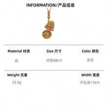1件時尚優雅3D可開啟蜂巢吊墜項鍊，附手繪可愛小蜜蜂吊飾，適合女性日常配戴 - 可打開蜂巢吊墜項鍊 - 查看 2