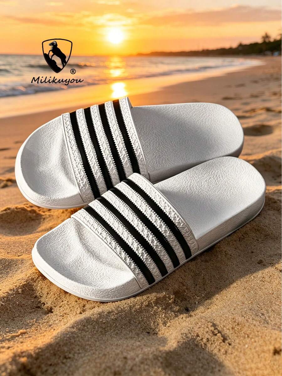 [Koleksi Baru Musim Semi/Panas] Sandal Unisex Anti Selip Sol Tebal Terbaru, Sandal Musim Panas Modis dan Serbaguna, Sepatu Pantai Olahraga yang Dapat Disesuaikan Ukuran 28-50 (Pola Asimetris)