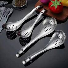 Stainless Steel Strainer Spoon Kitchen Colander Spoon Spoon Filter Strainer Food ScoopPerforated Skimmer Colander - View 1