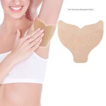 5/10/30pcs Summer Thin Fish Tail Sweat Absorbing Patch, Underarm Sweat Barrier And Dirt Proof Invisible Seamless Elastic Fabric Unisex Sweat Absorbing Patch - Fish Tail Shape - View 1