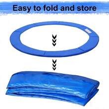 SAILUN Replacement Trampoline Edge Cover Spring Cover Surround Pad Foam Padding Edge Protection Universal Trampoline Accessories Fit 8ft/10ft/12ft Trampoline Frame, Blue - 12ft - View 4