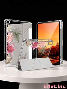 椰子樹、海洋與海龜插畫保護殼，適用於 iPad Air 8(M4)2026(11英吋)、Air 4/5 10.9英吋、7/8/9代 10.2英吋，內建筆槽，適用於 Tab S6 10.4英吋、Kindle 11代(2022/2024)、Kindle Clara 2E、Clara Colour、Clara BW(6英吋)與 Libra Colour(7英吋)，可愛女孩風時尚設計，生日節日禮物 - 彩色 - 查看 4