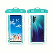 防水スマートフォンバッグで、最大7.2インチの防水スマートフォンを収納できます。ブルーとブラックの防水ケースで、ビーチリゾート、サーフィン、水泳、ボート利用に適しています。水中用スマートフォンポーチのギフトは、母親、家族、友人、子供に適しており、誕生日や祝日におすすめです。、Androidおよびほとんどのスマートフォンに対応しています。 - ブルー - チェックする 6