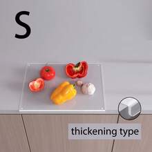1pc Acrylic Cutting Board For Kitchen Countertop, Non-Slip Chopping Board To Protect Kitchen Surface, Kitchen Supplies, Kitchen Accessories - Multicolor - View 12