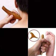 1pc Triangle Finch Massager, Fragrant Wood Multi-Functional Point Rod, Mahogany Three-Pronged Foot Point Pressing Solid Wood Foot Massage Cone - Single Reflexology - View 5