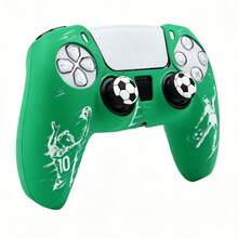 Football Themed Board Game Accessory Controller Skin Cover For Playstation 5 Controller, RALAN 1 Controller Protector Case+2 Customised Thumb Grips Caps - View 5