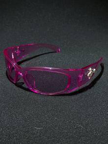 1pc Retro Men's Fashion Glasses, Decorative Eyeglasses For All Seasons, Beach & Party - Multicolor - View 12