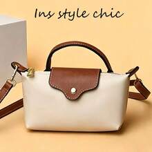 Practical And Stylish Handbag. The Compact Bag Shape And Classic Color Scheme Make It An Elegant Choice For Any Occasion, Combining Timeless Design With Everyday Convenience. - Khaki - View 7