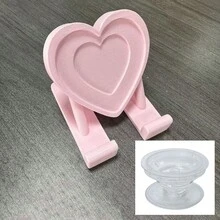 Supporto per telefono a forma di cuore | Supporto universale stampato per tablet, organizzazione da scrivania, adatto per casa, ufficio, decorazione per feste, perfetto per compleanno, vacanza, matrimonio/compleanno, vacanza, regalo per la sposa, regalo per la damigella d'onore, addio al nubilato, senza alimentazione richiesta - multicolore - Visualizzare 14