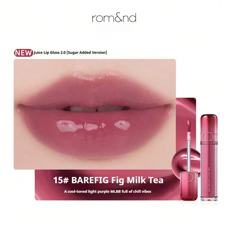 Rom&Nd Juice Lasting Tint 2.0 Sugar Added Tint 3.5g 保濕不乾澀 漸層全遮蓋亮澤唇彩 - 15 - 查看 1
