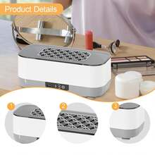 USB Ultra Jewelry Cleaner, High Frequency Vibration Machine For Glasses Rings Watches, Portable Denture Retainer Cleaner, Multi-Purpose Home  Washer - A - View 5