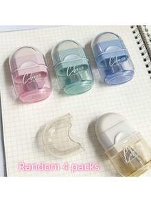 2-In-1 Pencil Sharpener With Eraser, Cute Mini Portable Transparent Candy-Colored Multifunctional Stationery With Pencil Shavings Storage Box, Essential For Students And Office, Ideal For Daily Use And Back To School - 2-in-1 Pencil Sharpener and Eraser - View 14