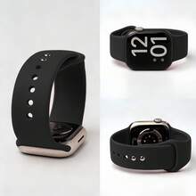 Soft Silicone Sport Band For Apple Watch 38mm-49mm, Replacement Strap Compatible With IWatch Series 1-11/Ultra/SE, Breathable Wristband For Women Men - 44mm/45mm/46mm/49mm/42mm(Series 3 2 1) - View 15