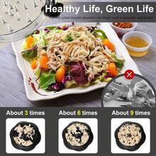 Clear Twist Chicken Shredder With Comfort Grip, 10 Inch Heavy Duty Visible Meat Shredder, Portable Kitchen Gift For Home & Camping Outdoor Use - Black - View 9