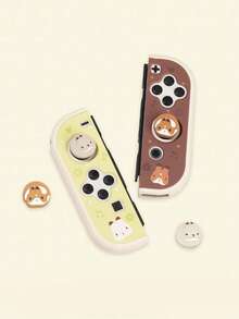 4件組可愛拇指搖桿帽，適用於Switch 2，矽膠搖桿帽拇指桿套，相容於Switch/OLED/Switch Lite--Team Timothy&GeekShare - 彩色 - 查看 1