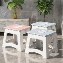 Enlarged Size Household Folding Step Stool - (1pc) Non-Slip Surface Step Stool, Multiple Sizes Available, Load Capacity Up To 310 LBS - Sturdy & Lightweight ABS Plastic Folding Step Stool, Suitable For Kitchen, Bedroom, Bathroom And Living Room - Pink - View 5