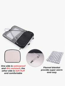 Portable Large Capacity Pet Travel Bag, Suitable For Dogs And Cats, Breathable Mesh One Shoulder Backpack, Breathable And Not Stuffy, Suitable For Outings, Travel, Outdoor, Camping - Multicolor - View 4