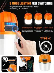 1PC LED Rechargeable Camping Light Ultra Long Lasting Super Bright Emergency Lamp For Tent Camping Household Use - A - View 4