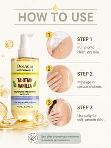 Minyak Pelembap Tubuh Vanila 100ml, Perawatan Harian Lembut untuk Kulit Tubuh, Tekstur Halus dan Menyegarkan - Multi Aroma - View 6