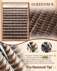 Manga Lash Clusters With Spikes Wispy Cluster Eyelash Extensions Natural Fairy Eyelash Clusters D Curl Individual Lashes Fluffy False Eyelashes (12-18mm) - M-brown Manga Cluster With Spikes - View 7