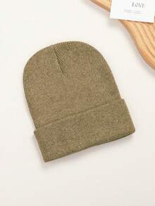 4 Pcs/Pack Solid Color Ski Hat Simple Knit Hat Unisex Suitable For Daily Casual Wear - Multicolor - View 12
