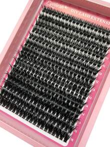 D Curl Spiky Eyebrow Shape Lash Clusters 14/12 Rows Multi Density 60D To 150D Uneven Thickness 9-18mm DIY Lashes - D - View 5