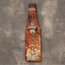 Wooden Wall-Mounted Bottle Opener - Suitable For Restaurant And Bar Decor, Ideal For Catering Service, Equipment With Bottle Holder (No Modification), 2D Flat - Multicolor - View 5