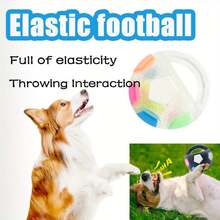 1pc/2pcs Soccer Ball Pet Vocal Toy, Durable TPR Material, 5.51inch Dog Toy With Carrying Handle, Suitable For Throwing And Dribbling, Interactive Pet Toy, Sturdy And Durable, Suitable For All Sizes Of Dogs - Multicolor - View 12