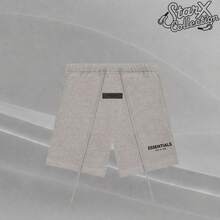 Fear Of God Essentials Dark Oatmeal Sweatshort, Perfect Gift For Men Women Indoor Relax Workout Weekend Outdoor Vacation Fashion Wear - 彩色 - 查看 1