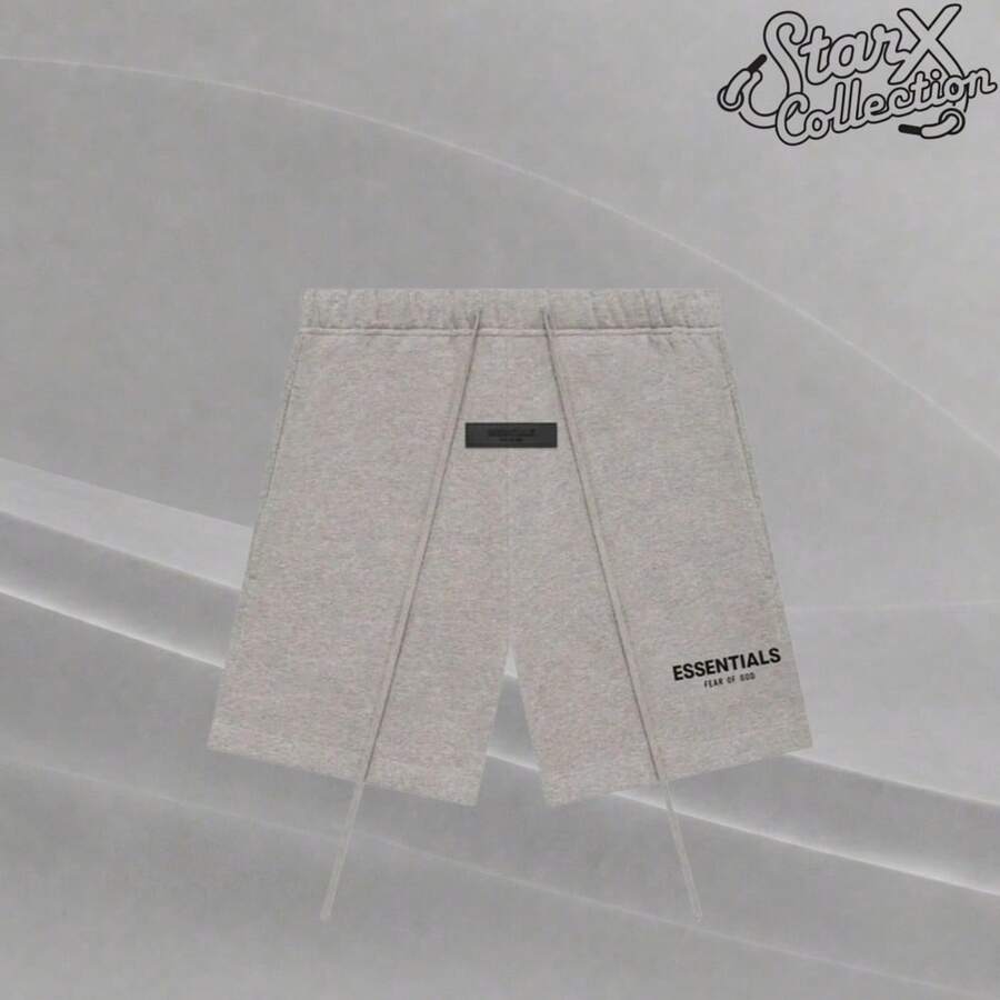 Fear Of God Essentials Dark Oatmeal Sweatshort, Perfect Gift For Men Women Indoor Relax Workout Weekend Outdoor Vacation Fashion Wear - 彩色 - 查看 1