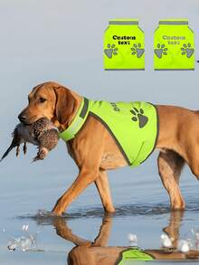 Custom Dog Safety Vest, Breathable And Comfortable Fabric, Reflective Dog Harness, Reflective Design Protects Dog's Safety At Night, Lightweight And Breathable Material, Hook And Loop Design For Easy On And Off, Suitable For Summer And Outdoor Scenarios, Multiple Sizes Fit Various Dog Body Types - Multicolor - View 3