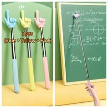 1pc Telescopic Double-Finger Pointer, Teaching Pointer, Multiple Colors Available, Teacher Teaching Assistant Pointer, Suitable For Easter And Children's Day - Multiple Colors and Random Styles - View 4