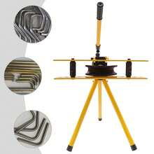 SENDERPICK Manual Tube Bender Manual Hydraulic Pipe Bender Manual Pipe Bender Set - Amarillo y negro - Ver 4